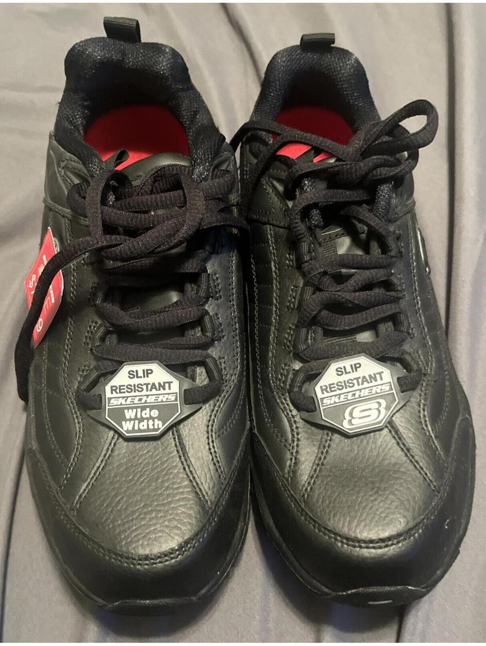 Skechers Work Shape Ups Shoe Woman's 7.5 Slip Resistant Resalyte 76990EW New!!